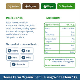 Doves Farm Self-Rising Flour for cakes and scones