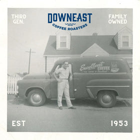 Close-up crema on Downeast Espresso hints at a creamy shot
