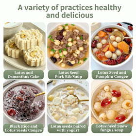 DOZO lotus seeds with polished exterior ideal for soups and porridge