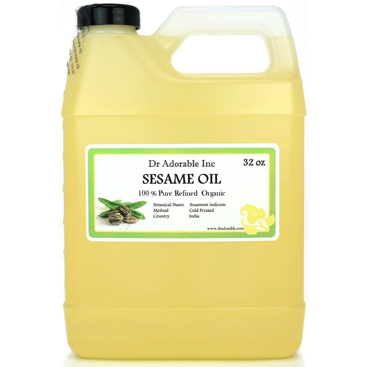 Dr Adorable sesame oil bottle pour for smooth skin nourishment