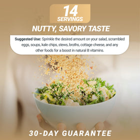 Dr. Berg Premium Nutritional Yeast Flakes in pasta dish for cheesy notes