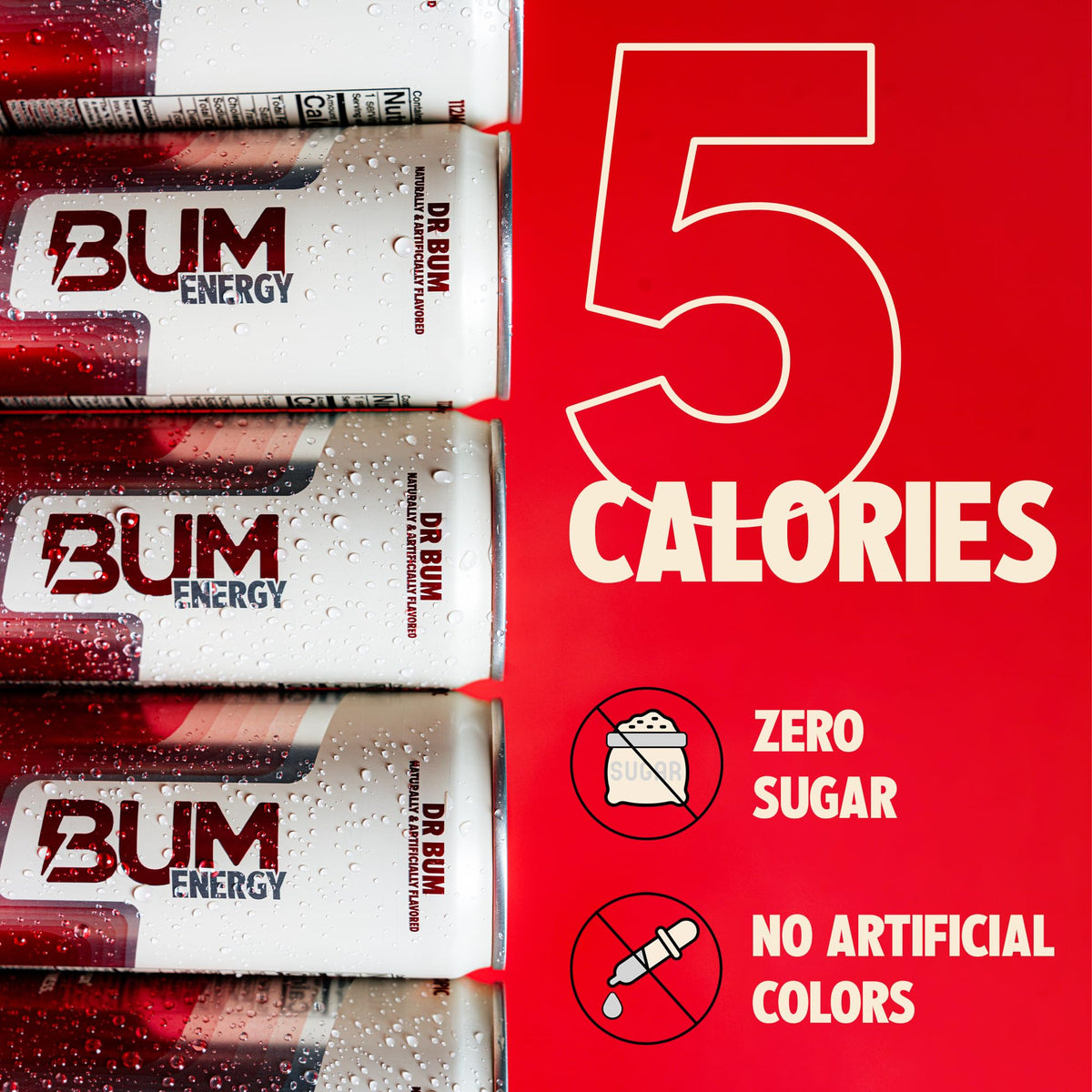 Dr Bum Energy opening the can for a refreshing workout session