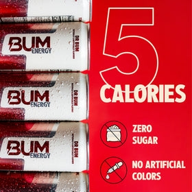 Dr Bum Energy opening the can for a refreshing workout session