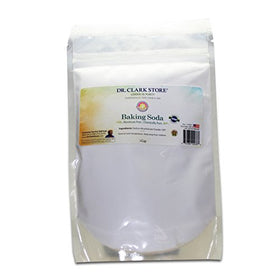 Dr Clark Store Baking Soda packaging showing a 1 cup pouch for convenient home use.