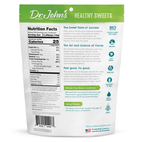Dr. John's Healthy Sweets Berry Swirl Lollipops close-up of wildberry flavor, sugar-free and keto-friendly.