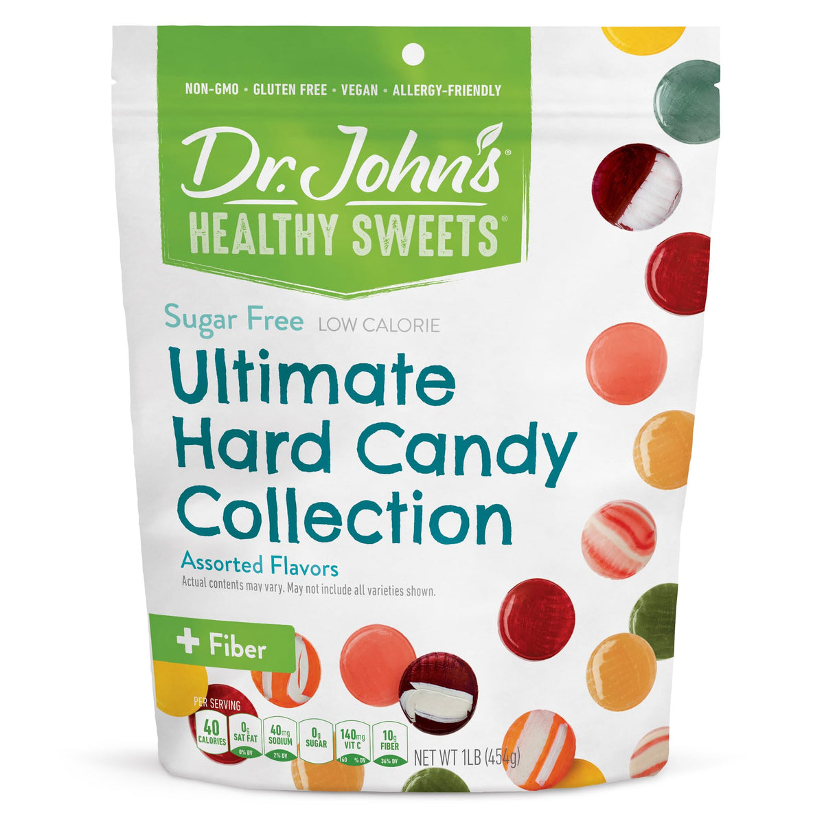 Dr. John’s Sugar Free Candy assortment in vibrant flavors for guilt-free snacking.