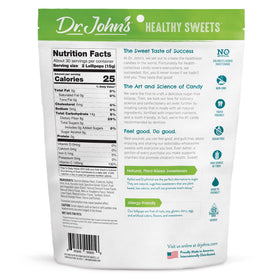 Dr. John's Sugar Free Lollipops Orange Pack with bold citrus flavor and zero sugar