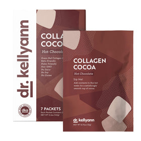Dr. Kellyann coconut milk hot chocolate emphasizing dairy-free, creamy indulgence