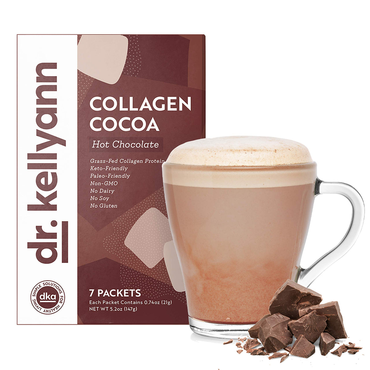 Dr. Kellyann cozy morning hot chocolate ideal for a warm start to the day