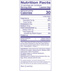 Dr. Kellyann Keto Coffee Creamer Vanilla single-serve packet offers convenient collagen boost