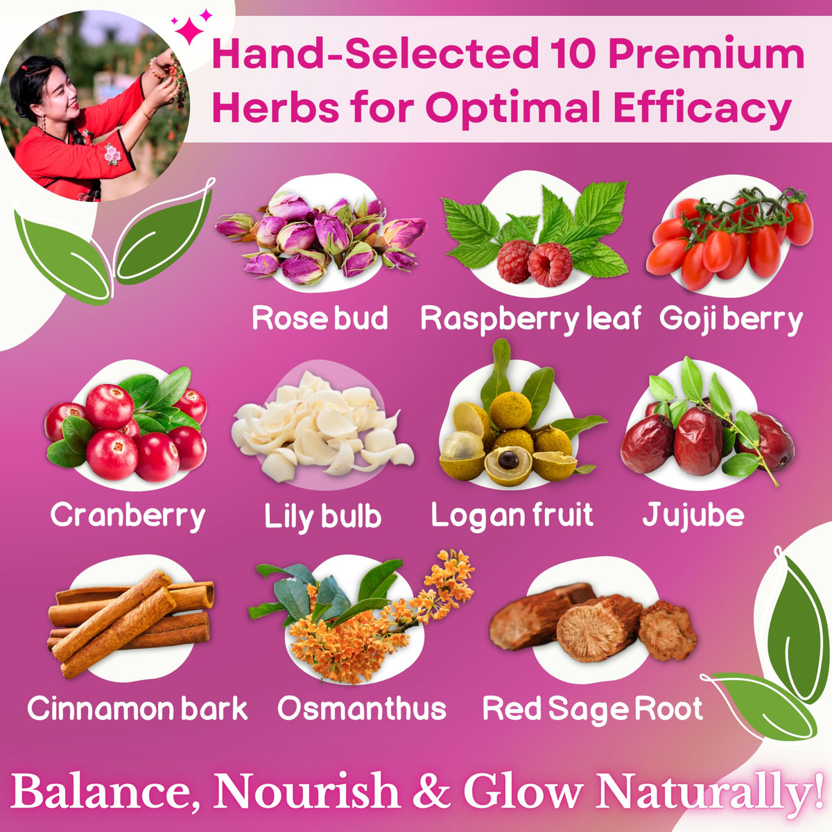 Dr. Lu Happy Girl Tea supports reproductive wellness in a balanced blend.