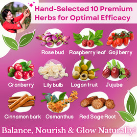 Dr. Lu Happy Girl Tea supports reproductive wellness in a balanced blend.