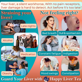 Dr. Lu's Happy Liver Tea morning routine image emphasizes simple wellness ritual