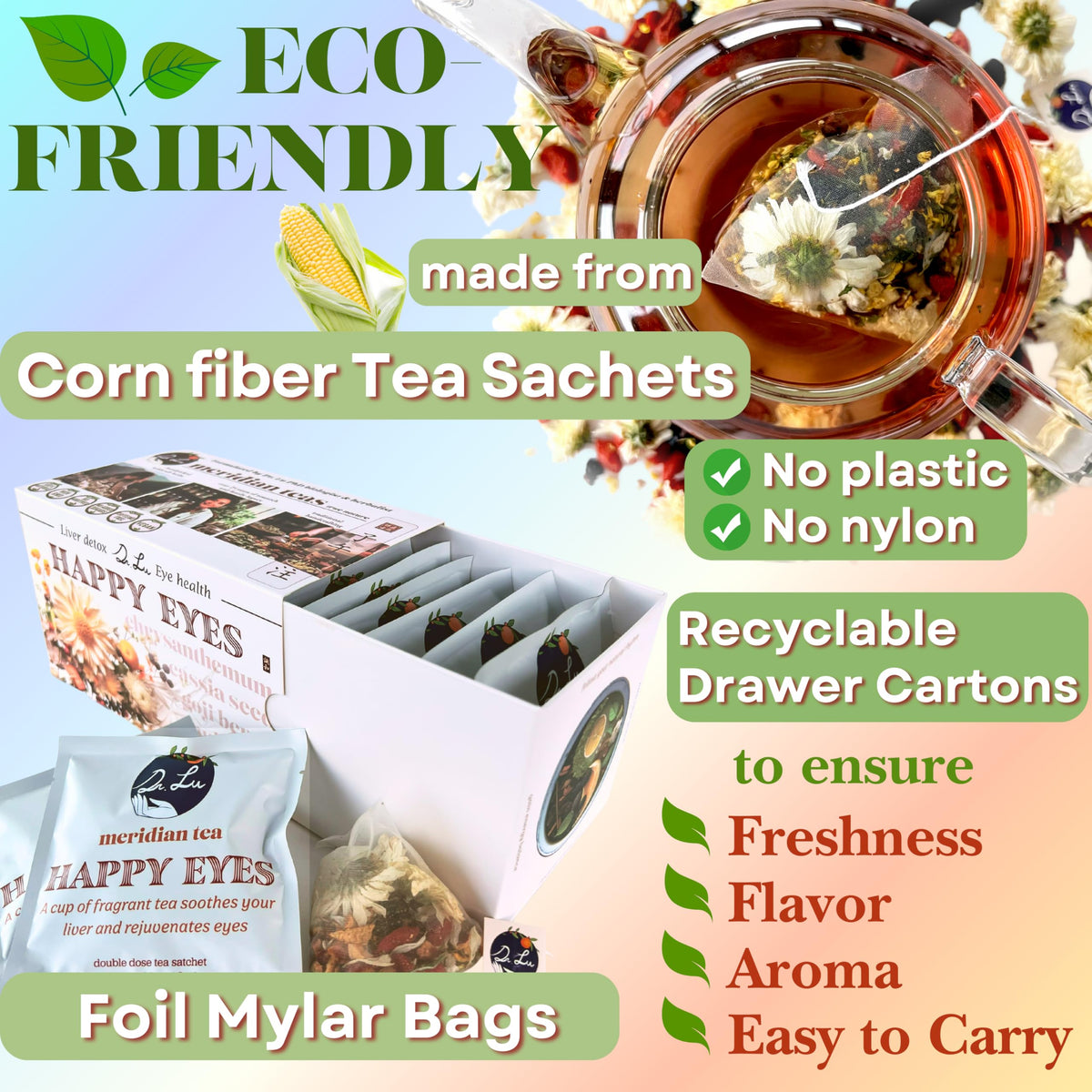Dr. Lu’s hot tea serving offers comforting aroma and potential daily support.