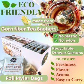 Dr. Lu’s hot tea serving offers comforting aroma and potential daily support.