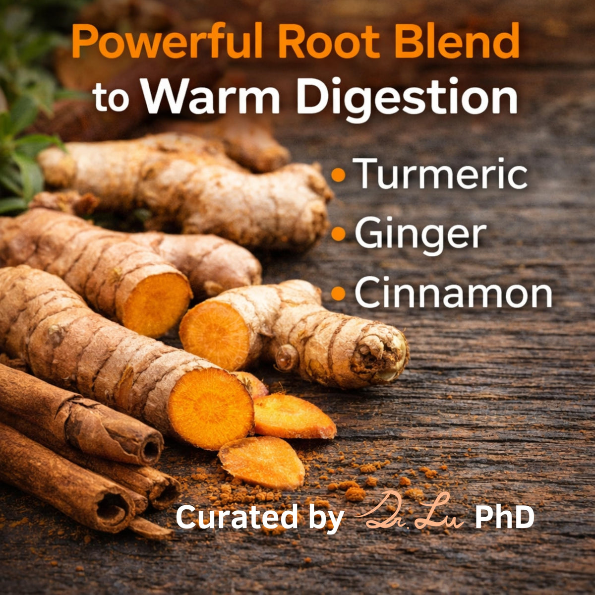 Dr. Lu ingredients label highlights organic, vegan, non-GMO blend.