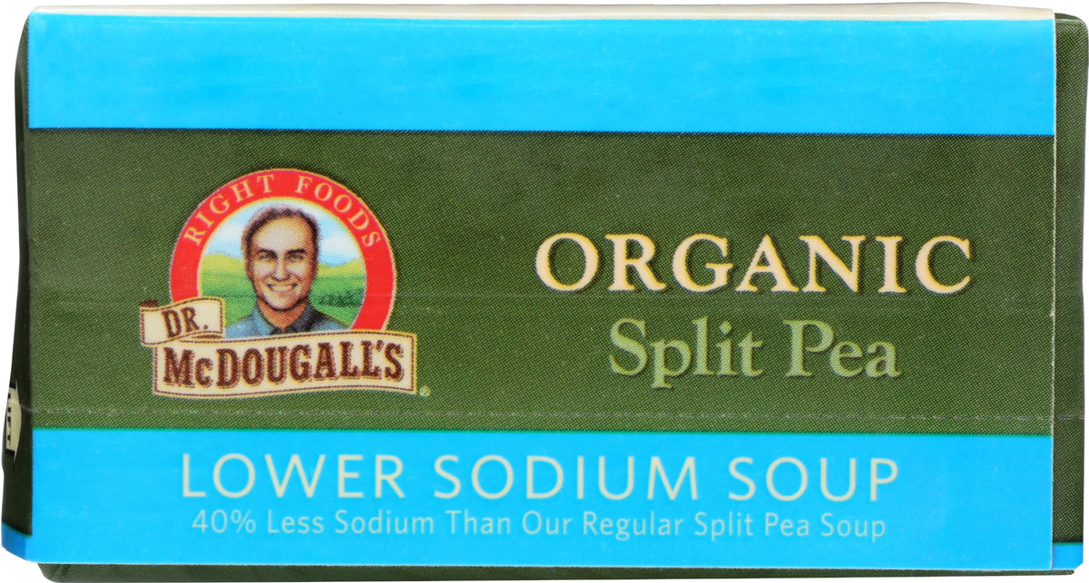 Dr McDougall's Right Foods carton exterior displays branding and organic certification