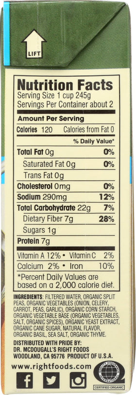 Refrigerated leftovers after opening show easy meal planning with Dr McDougall's Right Foods