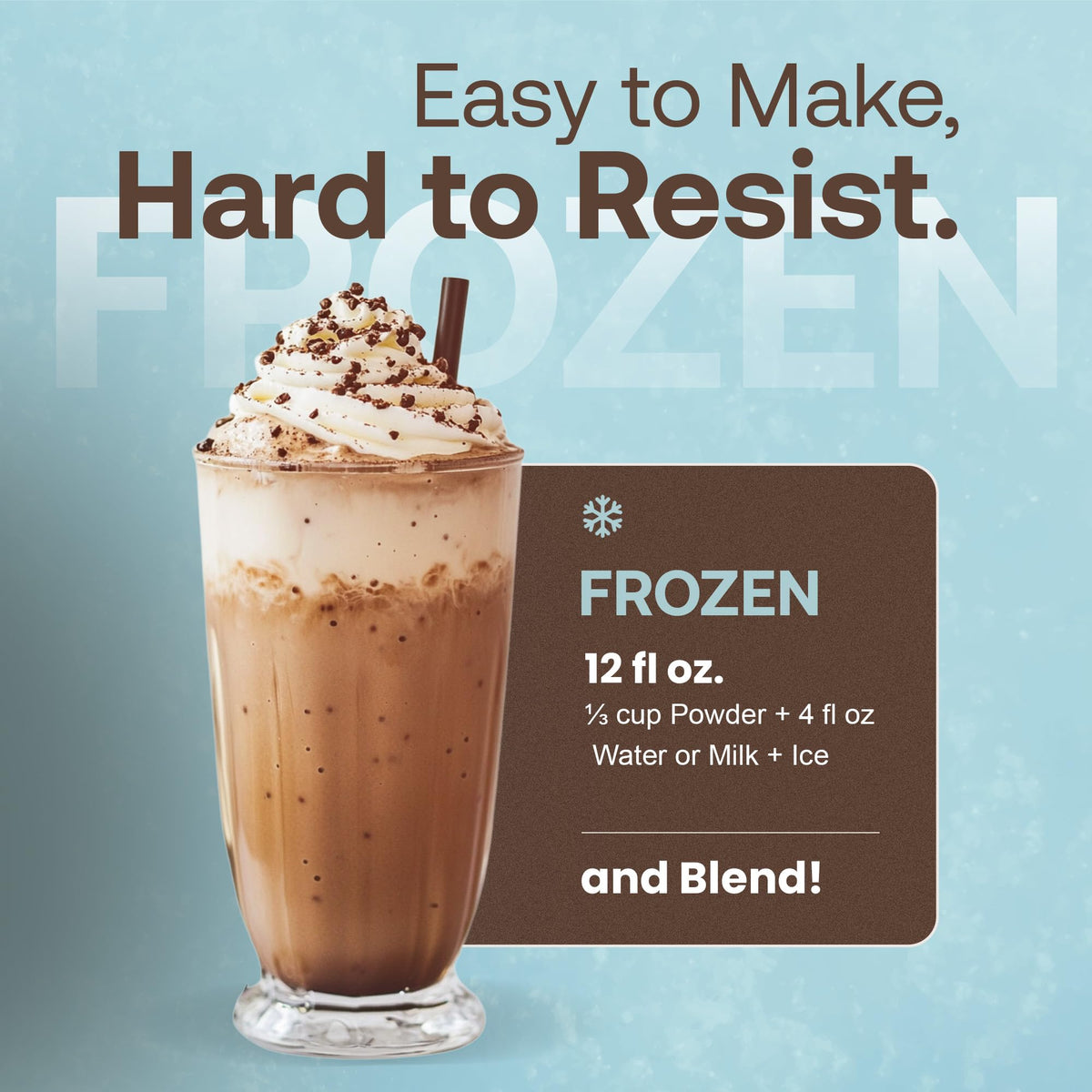 Dr. Smoothie iced mocha java frappe, refreshing chill and chocolatey-coffee finish.