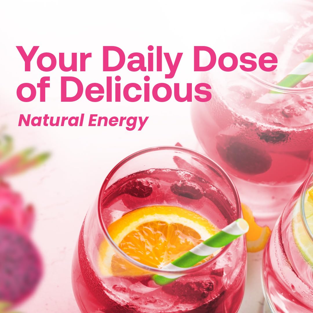 Dr. Smoothie Refreshers Dragon Fruit Lychee pour demonstrating easy 1:1 mix for quick beverages
