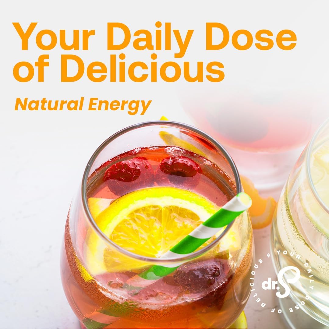 Pouring Dr. Smoothie Refreshers Peach Mango for a quick, flavorful drink session.