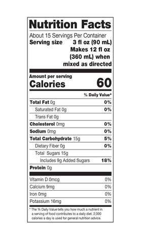 Dr. Smoothie Refreshers Strawberry Acai pour demonstrates easy 1:1 mix for refreshing drinks.