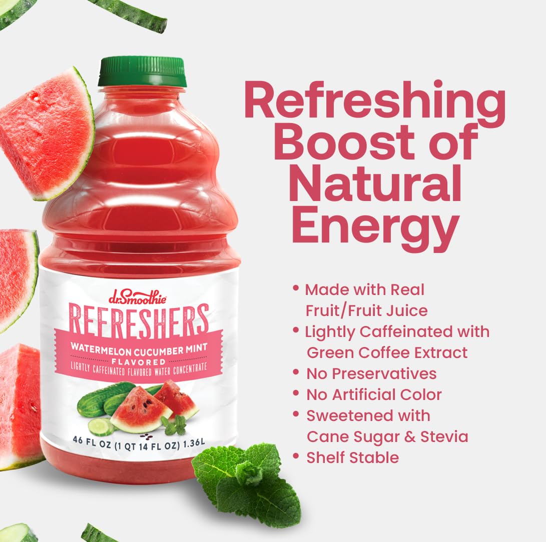 Dr. Smoothie Refreshers flavor evokes summer with cucumber, watermelon, and mint