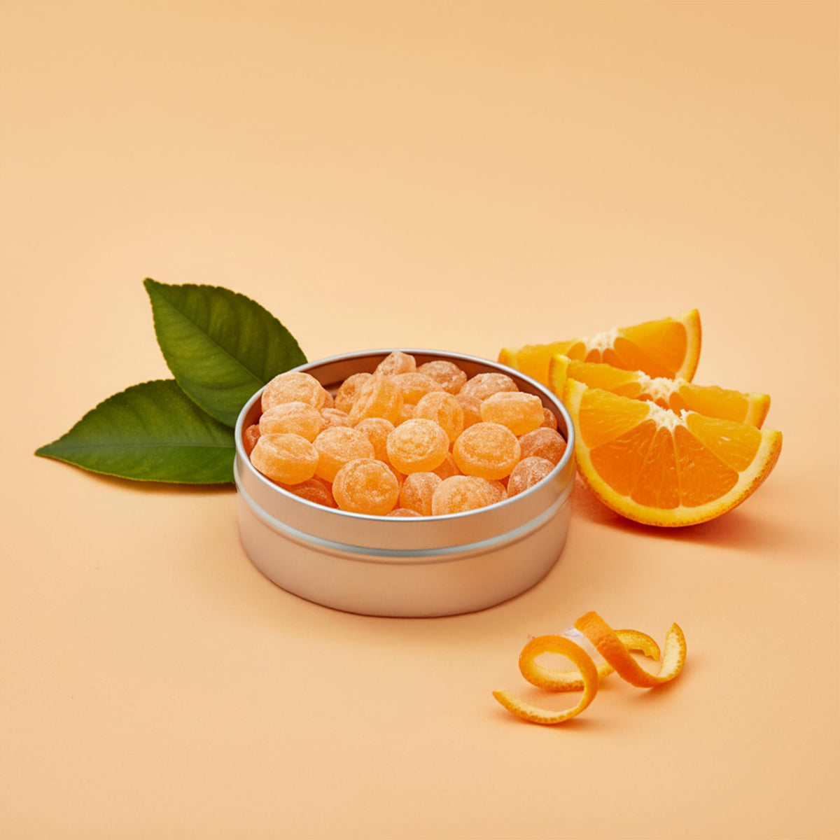 Office-friendly tin for desk snacking and small breaks.