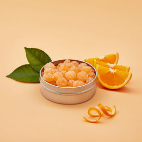 Office-friendly tin for desk snacking and small breaks.