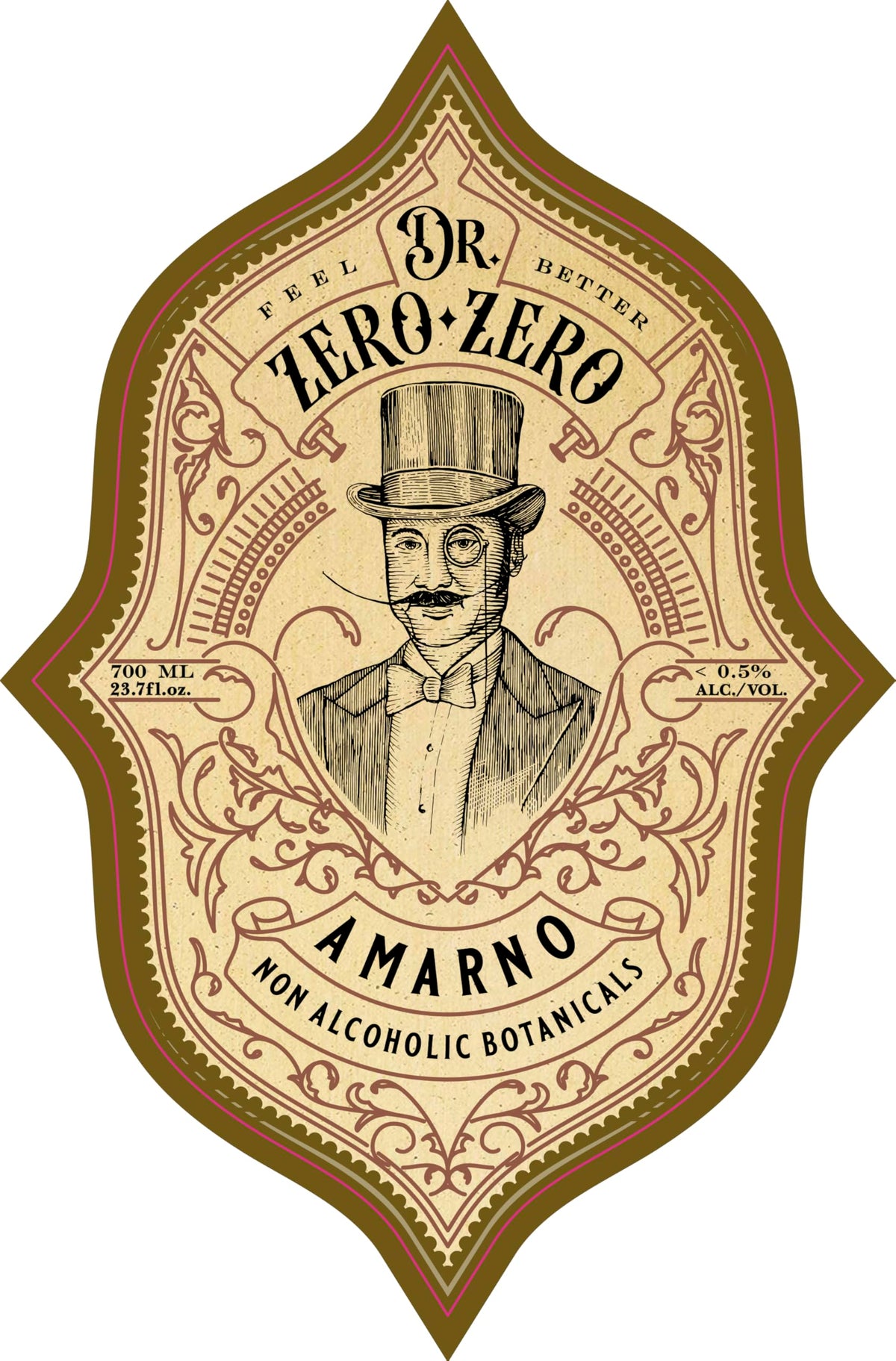 Dr Zero Zero AmarNo gift packaging emphasizing premium Italian craftsmanship.