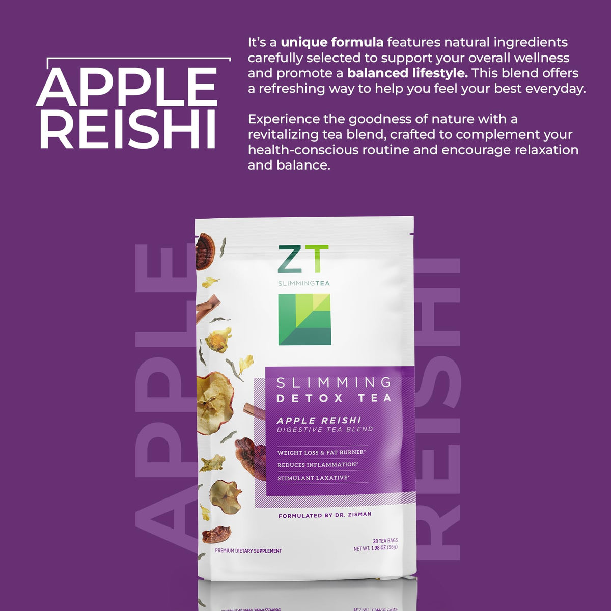 Dr. Zisman ZT Wellness Tea gift packaging appeals to tea lovers