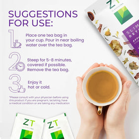 Dr. Zisman ZT Wellness Tea organic tea bags emphasize premium ingredients