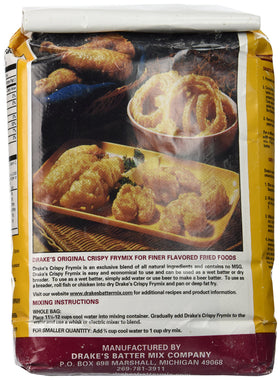 Drake's Crispy Frymix ready in a bowl for frying to achieve crisp results.