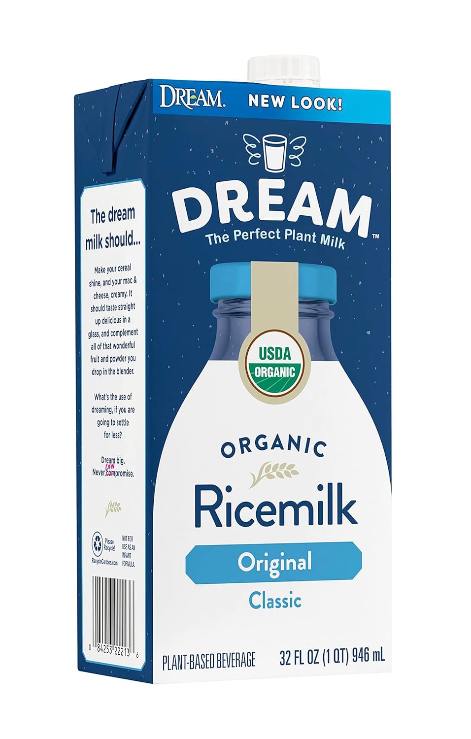 Dream Blends Rice Dream Classic Original six-pack box highlights lactose-free, plant-based beverage