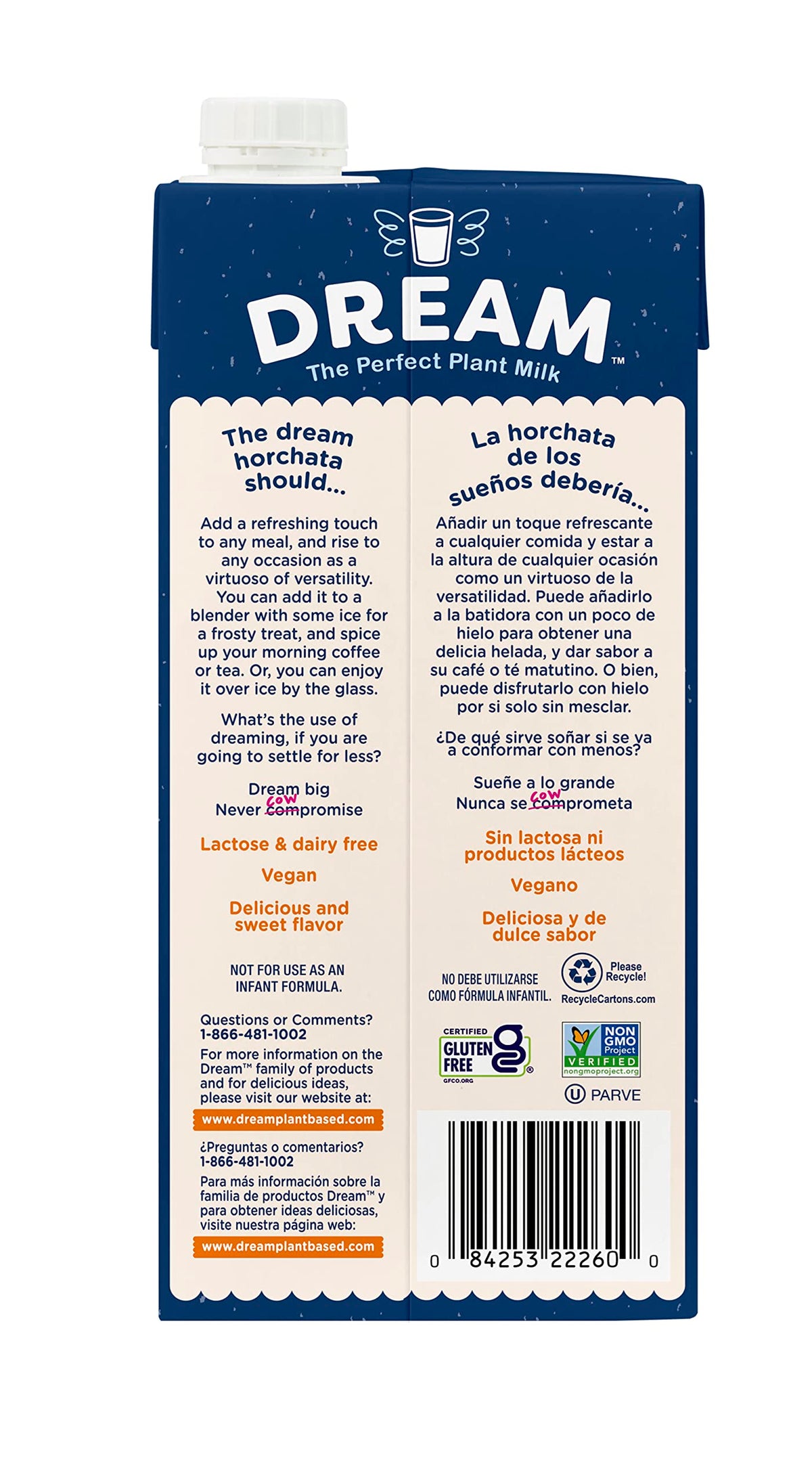 Dream Blends Horchata cinnamon dust enhances aroma and flavor