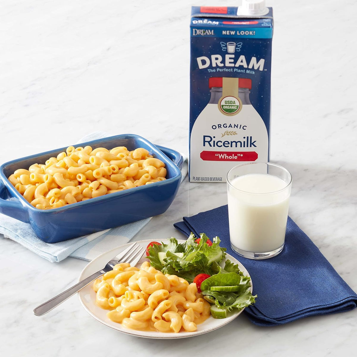 Dream Blends Rice Milk coffee mug shot highlights lactose-free option for mornings