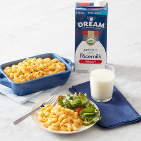 Dream Blends Rice Milk coffee mug shot highlights lactose-free option for mornings