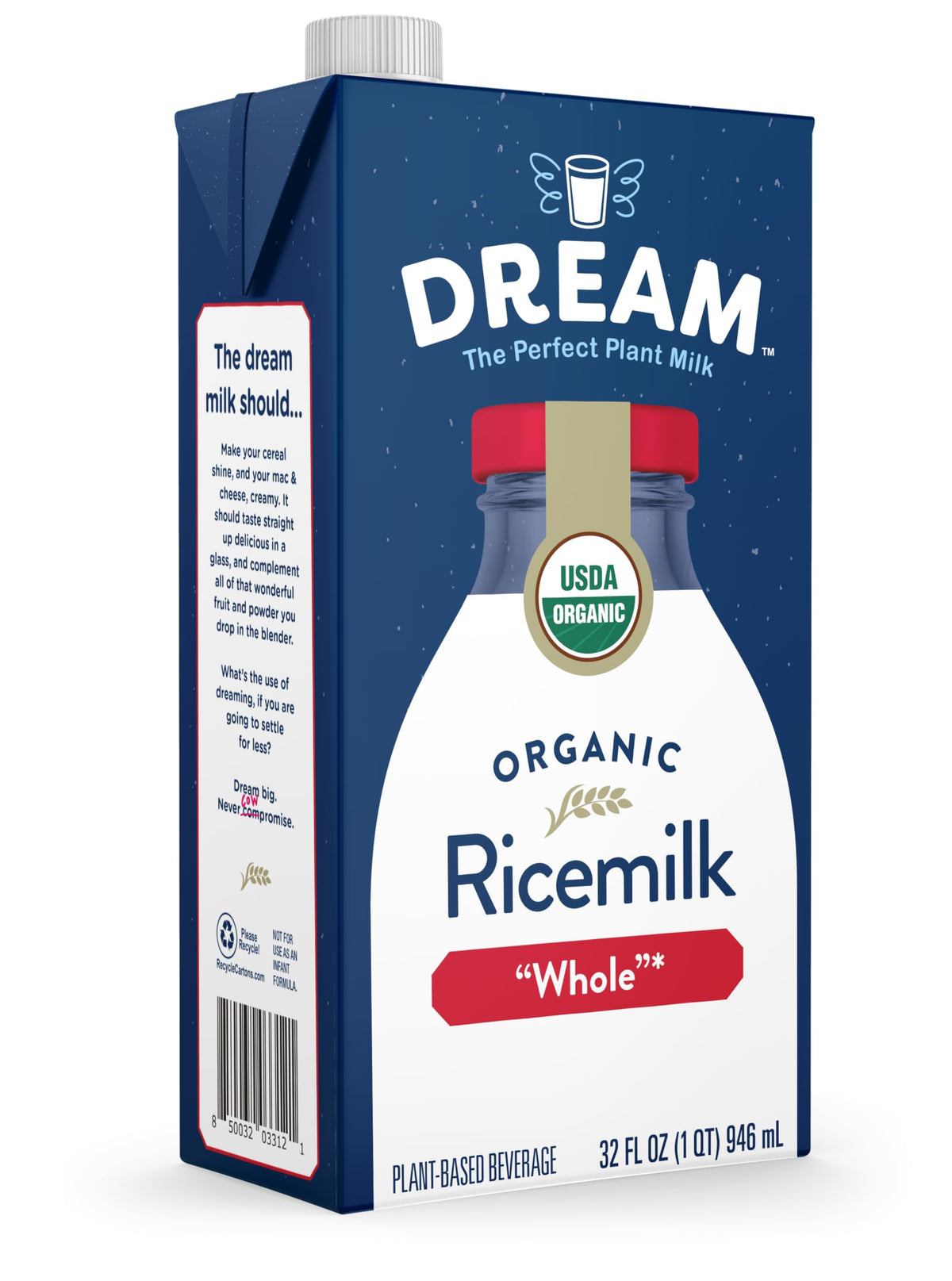 Dream Blends Rice Milk skillet scene suggests gentle cooking and baking uses