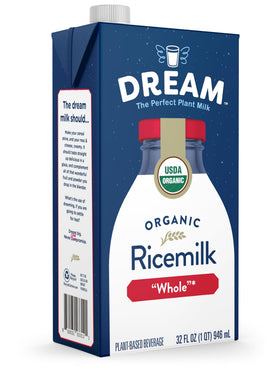 Dream Blends Rice Milk skillet scene suggests gentle cooking and baking uses