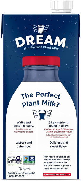 Dream Blends Rice Milk kid-friendly glass illustrates versatile plant-based nutrition