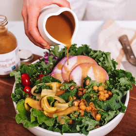Dress It Up Sesame Tahini Dressing packaging close-up with a compact 10 oz bottle.