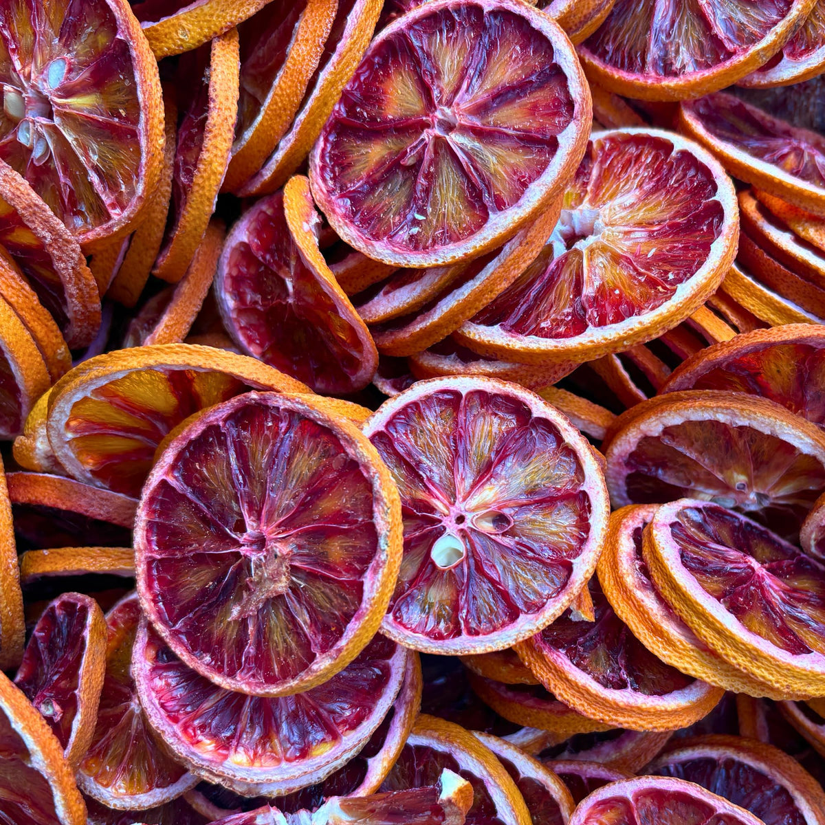 Drink Botanicals Ireland blood orange slices closeup showing vibrant color and aroma