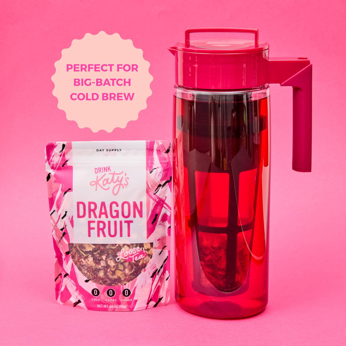 DRINK KATY'S 30+ cups per pouch ideal for entertaining and daily use.