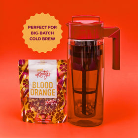 DRINK KATY'S Blood Orange woman-owned small-batch label conveys crafted care.