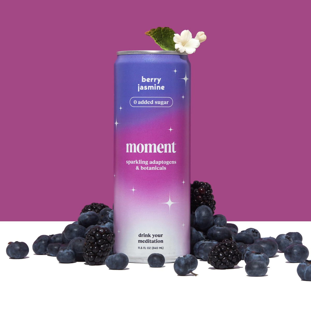 Moment-berry-jasmine aroma closeup showcases refreshing taste and soothing ambiance.
