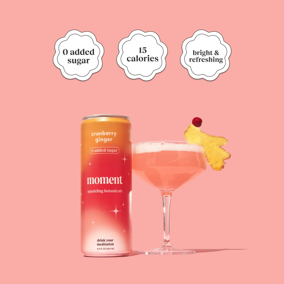 Moment hibiscus mint sparkler close-up, vibrant aroma for calm focus.