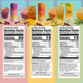 Drink Your Meditation Moment ingredients highlight real fruit and adaptogenic botanicals.