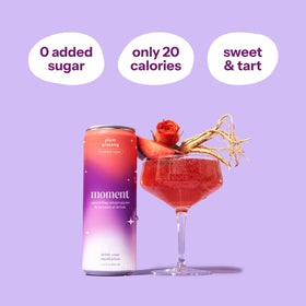 Drink Your Meditation Moment pour shows sparkling streams for a refreshing, non-alcoholic gathering option.
