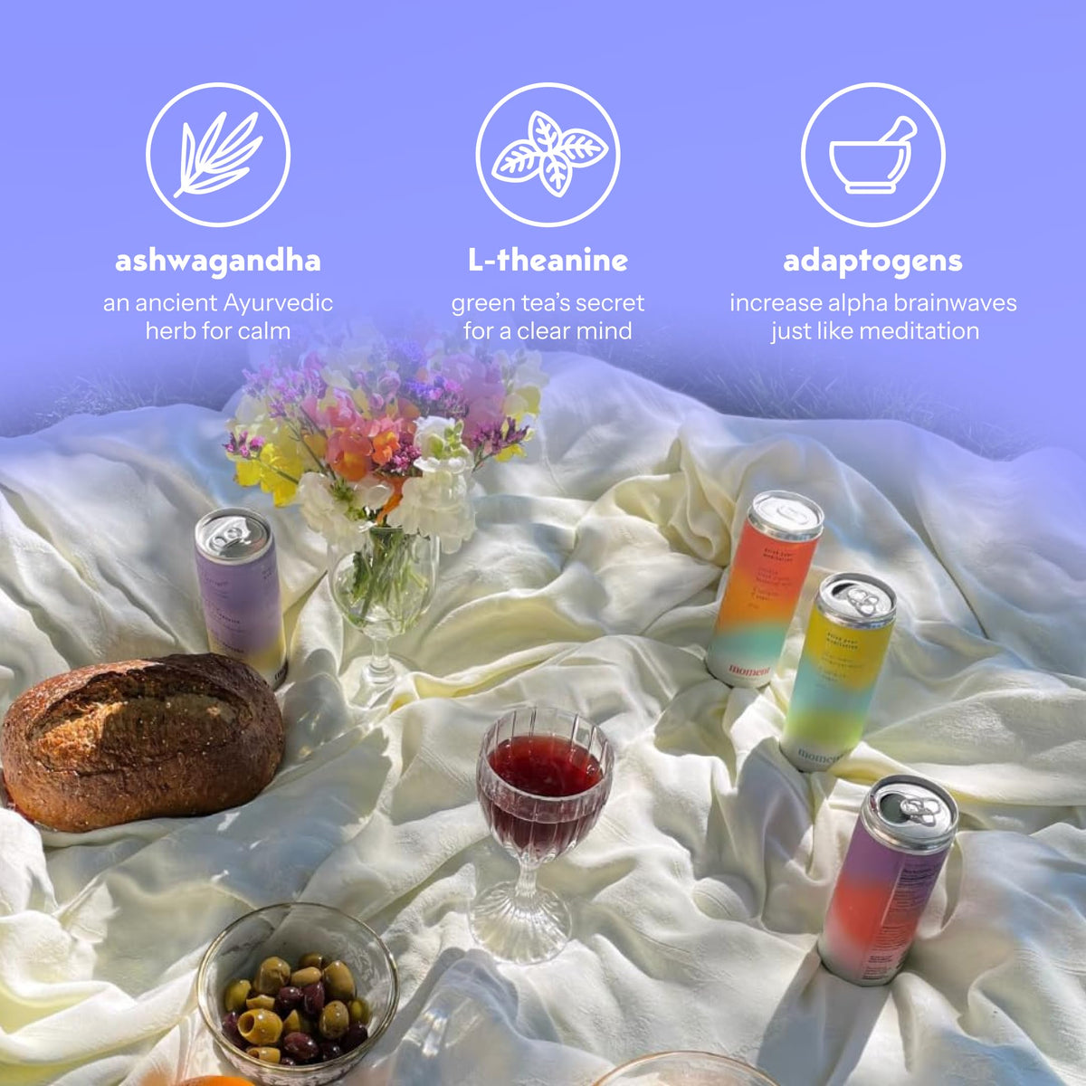 Moment Strawberry Rose flavor can highlighting real fruit and botanicals.