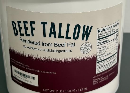 Drip Co Beef Tallow ready for roasting to enhance flavor.